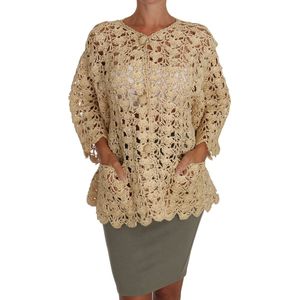 Dolce & Gabbana - Crochet Gebreide Raffia Vest - Beige - 100% Viscose