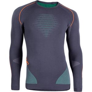 UYN - Evolutyon Long Sleeves - Ondershirt - Charcoal Green Orange