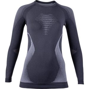 Evolutyon - Thermoshirt - Dames - Charcoal / Wit / Lichtgrijs