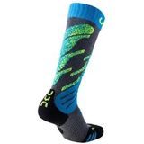 Skisok UYN Junior Medium Grey Melange Turquoise