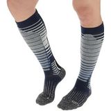 UYN - Skisok - Donkerblauw - Grijs Melange - Merinowol - Natex