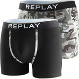 Replay - Veelkleurig - Boxershorts - Katoen - Comfortabele Elastische Tailleband