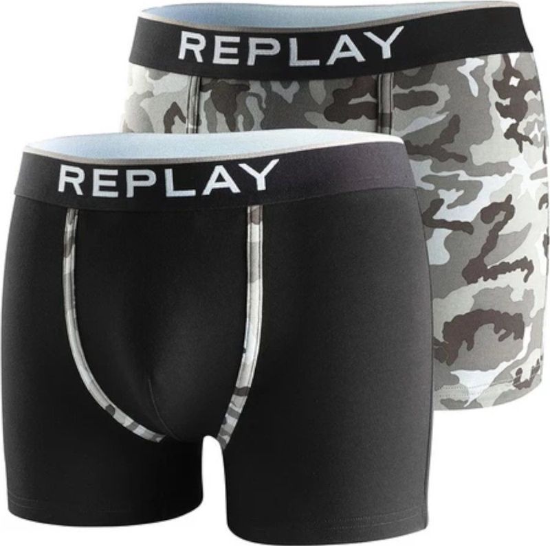 Replay - Veelkleurig - Boxershorts - Katoen - Comfortabele Elastische Tailleband