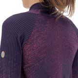 Shirt UYN Women Running Exceleration L/S Zip Up Plum Pink Yarrow
