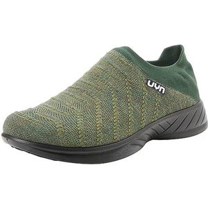 UYN Heren 3D Ribs Sabot Wool Black Sole Sneaker, Militair Groen, 44.5 EU
