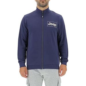 Jeep J Sweatshirt met ritssluiting voor heren, klein, met gestikt frame, J22w