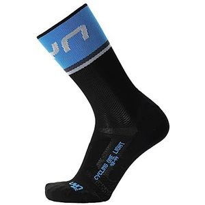 UYN S100287 CYCLING ONE LIGHT sokken heren zwart/kobaltblauw 38