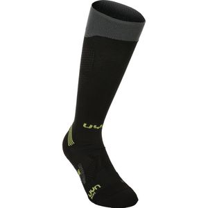 UYN - Men Run Compression One Socks - Zwart/Grey/Lime - 100% Natex