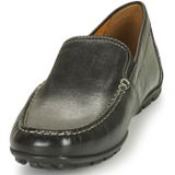 Geox - Moner - Instappers - Zwart - Leer