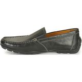 Geox - Moner - Instappers - Zwart - Leer