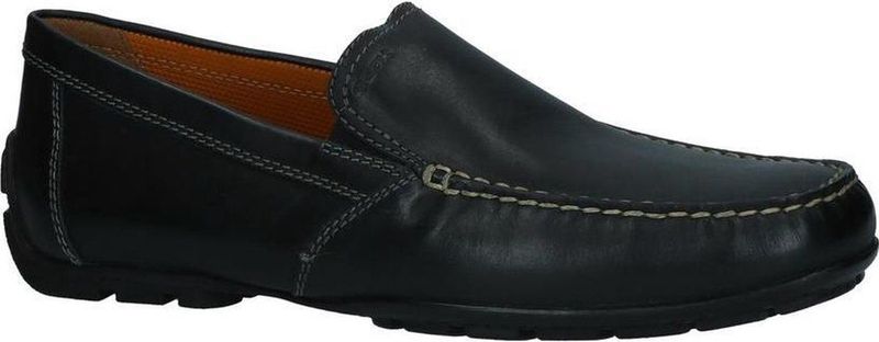 Geox - Moner - Instappers - Zwart - Leer