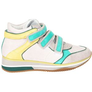 Leren sleehak sneaker voor dames D3221A-00021