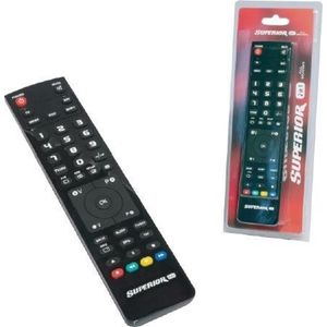 Superior LICHT 2-IN-1 UNIVERSELE FJERNBTETJENING 2-IN-1 (Universele afstandsbediening, Infrarood), Afstandsbediening, Zwart