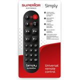 Simply numeric universele afstandsbediening voor 2 apparaten