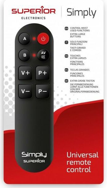 Superior Electronics - Simply Numeric - Universele Afstandsbediening - Rood