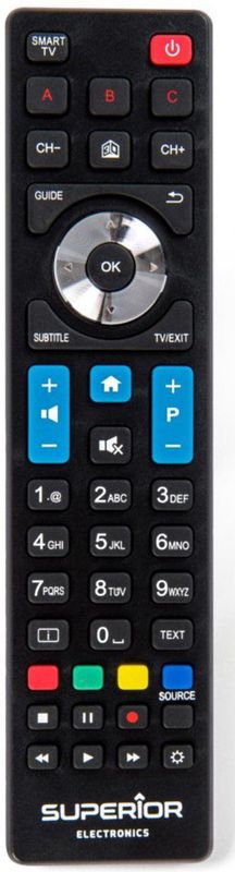 PHILIPS - SUPTRB010 - Vervangende Afstandsbediening - Universeel - Compatibel met PHILIPS TV's