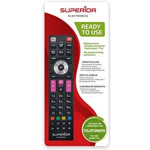 Superieure TELEFUNKEN Vervangende afstandsbediening - universele vervangende afstandsbediening compatibel met alle tv's en SMART tv's van het merk TELEFUNKEN - direct te gebruiken, geen programmering nodig