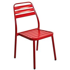 Vacchetti Las Vegas stoel, aluminium, rood, groot