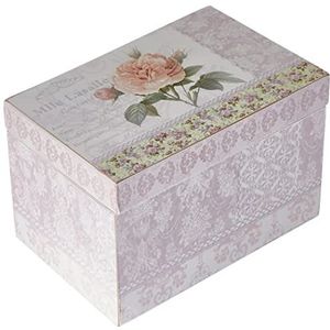 Vacchetti 5911480000 Opbergdoos, hout, roze, klein, 2 stuks