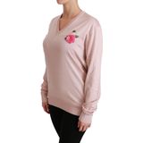 Dolce & Gabbana - Cashmere V-Neck Sweater - Pink