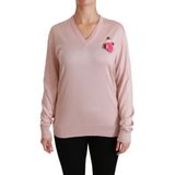 Dolce & Gabbana - Cashmere V-Neck Sweater - Pink