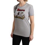 Dolce & Gabbana - Amore e Bellezza - Top T-shirt - Grijs - Katoen