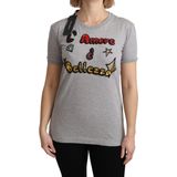 Dolce & Gabbana - Amore e Bellezza - Top T-shirt - Grijs - Katoen
