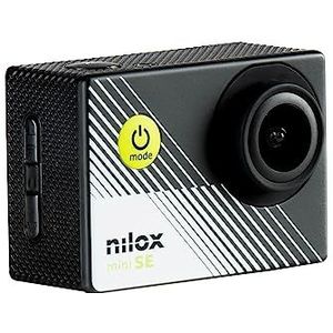 Nilox Action Cam Mini-SE, 4K WiFi Action Cam met resolutie 4K/30fps elektronische stabilisator, 2"" LCD-display, 64GB geheugen, 170° kijkhoek, met waterdichte behuizing tot 30 m