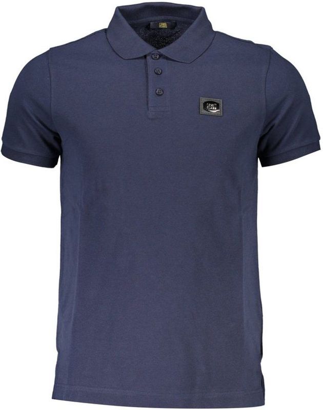 Cavalli Class - Polo Shirt - Blauw - Katoen - Korte Mouwen