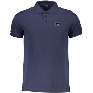 Cavalli Class - Polo Shirt - Blauw - Katoen - Korte Mouwen