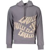 Cavalli Class - Hoodie - Grijs - Heren - Katoen - Iconische Logoprint