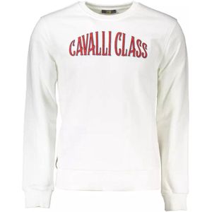 Crew Neck Sweatshirt - Wit - Longsleeve - Regular Fit - Geborsteld Katoen