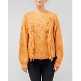 Silvian Heach - Loose Frameonz - Vest - Oranje - Wolmix - Dames