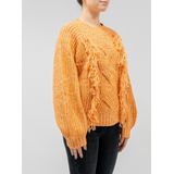 Silvian Heach - Loose Frameonz - Vest - Oranje - Wolmix - Dames