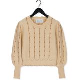 Silvian Heach - Gebreide Trui - Beige - Wolmix - Ronde Halslijn