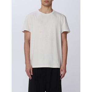 Maison Margiela - Katoenen T-shirt - Wit - Geborduurd Numeriek Logo
