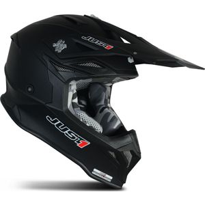 Just1 - J39 Solid - Crosshelm - Zwart - Thermoplastische Hars