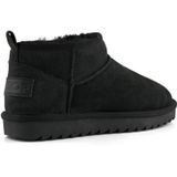 Colors of California - Gevoerde Suède Enkelboots - Zwart