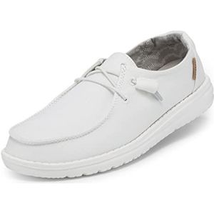 Hey Dude Wendy Rise Mocassin voor dames, Chambray White, 36 EU