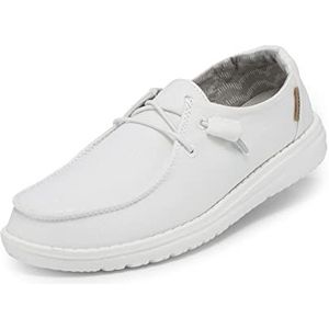 Hey Dude Wendy mocassin voor dames, wit (Chambray White), 37 EU