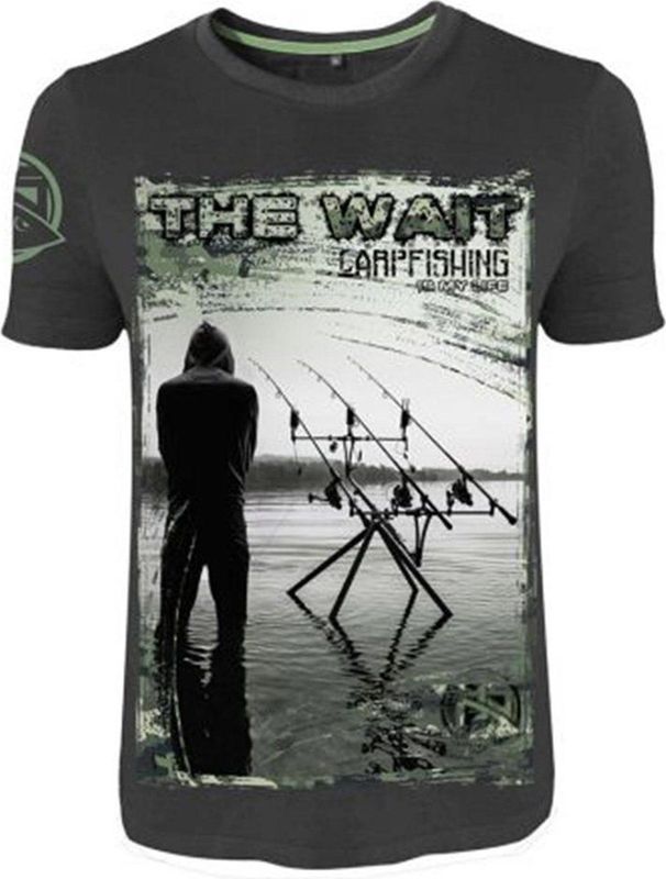 Hotspot Design - Carpfishing Is My Life The Wait - T-shirt - Korte Mouwen - Groen