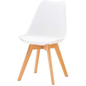 Italian Concept Isla Set van 4 stoelen, 45 x 55 x 88 cm, wit