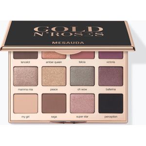 Mesauda Milano Palette 12 Oogschaduw - Gold N Roses - 12 g