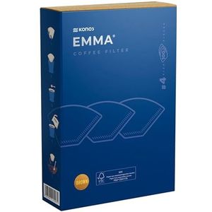 Carte Dozio - EMMA by Konos koffiefilter, ongebleekt, natuurlijk, kegelvormig, voor maximaal 4 kopjes, 100 stuks