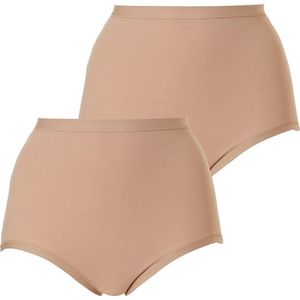 Cotonella - Dames Taille Slip - Huidskleur - Maxi Model - 2-pack
