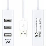 Ewent EW1122 interface hub USB 2.0 Wit