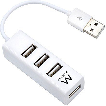 Ewent Ew1122 Usb 2.0 Hub Wit Nodo (Usb 2.0, Usb, Wit)