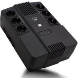 EW3945 - Line Interactive UPS - 600 VA - Zwart - Geaarde Aansluitingen