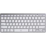 Ewent EW3161 Bluetooth-toetsenbord, Spaans (QWERTY), draadloos toetsenbord voor iPhone, iOS, iPad, Samsung, Huawei, Android, Windows, wit