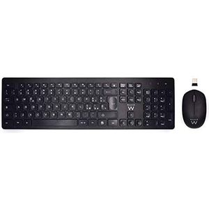 Ewent - EW3255 - Toetsenbord - Zwart - Inclusief Muis - Draadloos